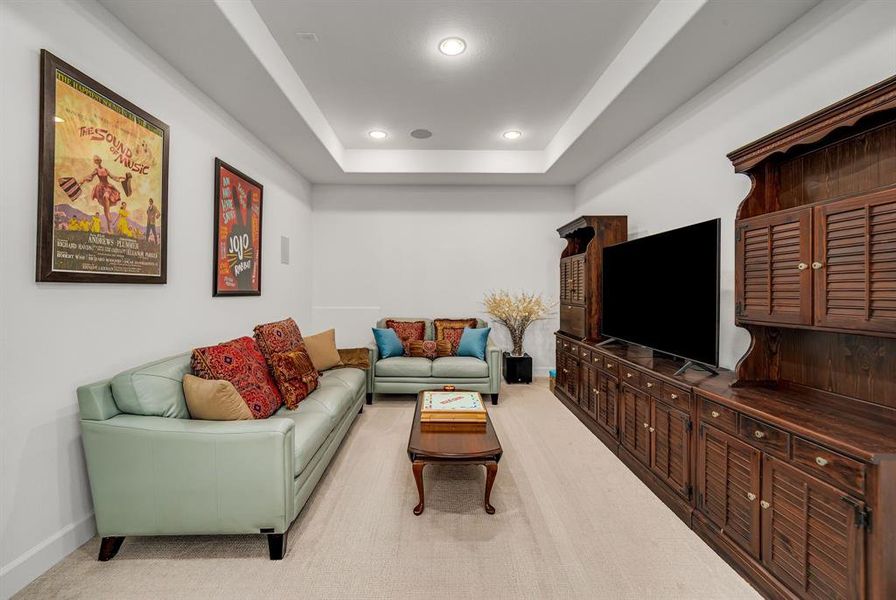 Furnished interior view inside a new home in Fields 50', Frisco (Image 30).