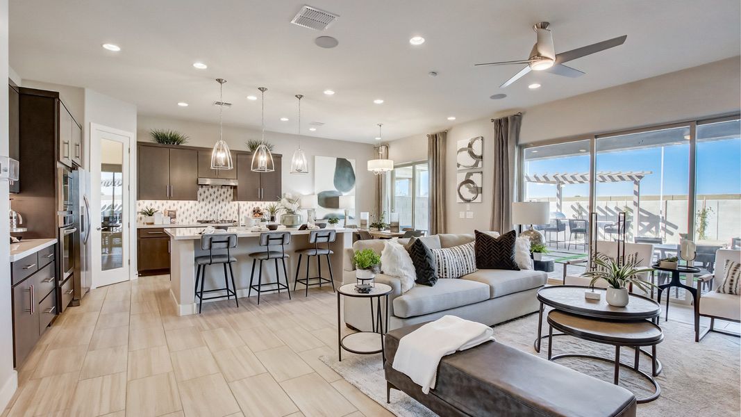 Furnished interior view inside a new home in Mirada Crossing, Goodyear (Image 9).