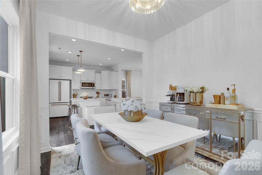 Furnished interior view inside a new home in Aubreywood, Charlotte (Image 44).
