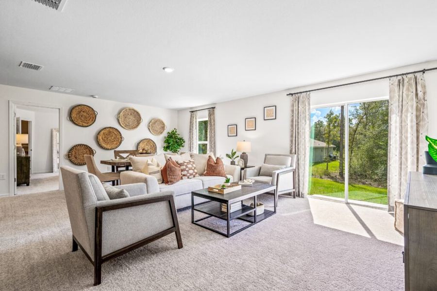Representative furnished interior of a home built from the Majestic by Holiday Builders in Port St Lucie, Port St. Lucie (Image 11).