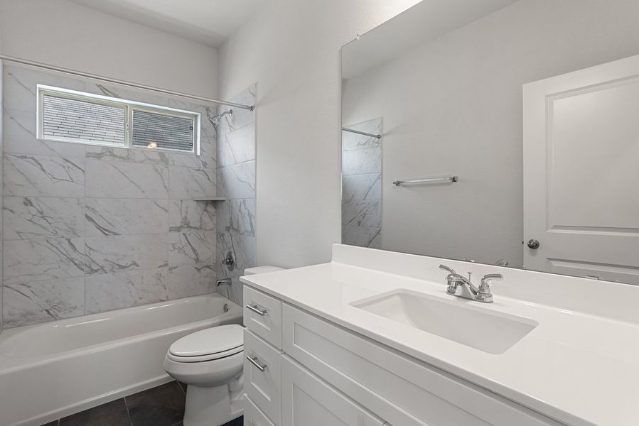 Furnished interior view inside a new home in Crosswinds, Kyle (Image 6).