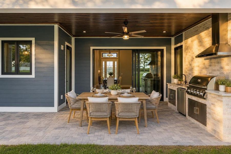 Exterior details and patio area of a home in , Winter Haven (Image 35). Exterior details and patio area of a home in , Winter Haven (Image 35).