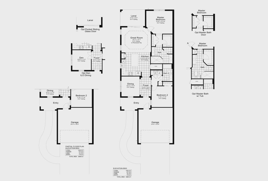 2D floor plan layout for the Crystal Sand 2 by Neal Communities in Windward, Sarasota, FL (Image 5).