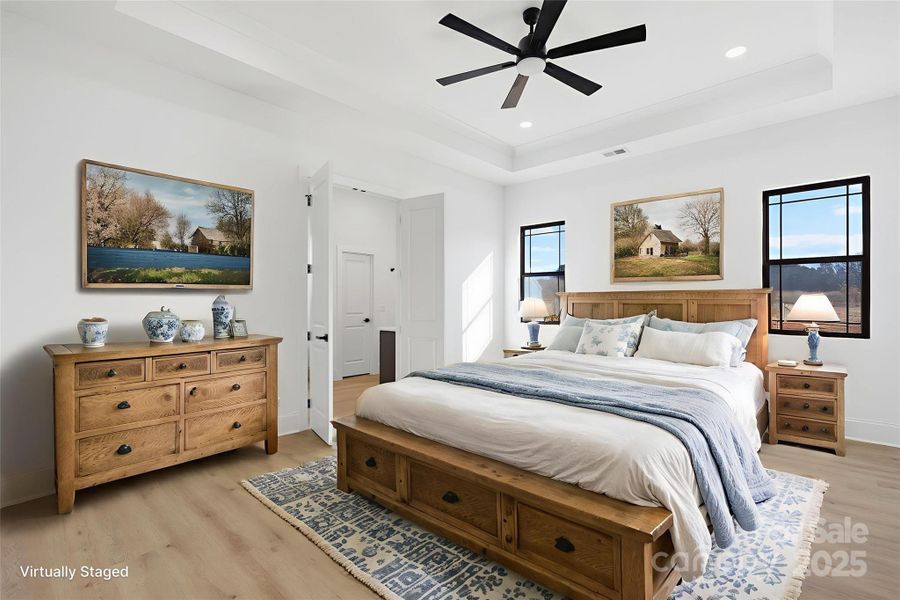 Primary Bedroom Staged Primary Bedroom Staged