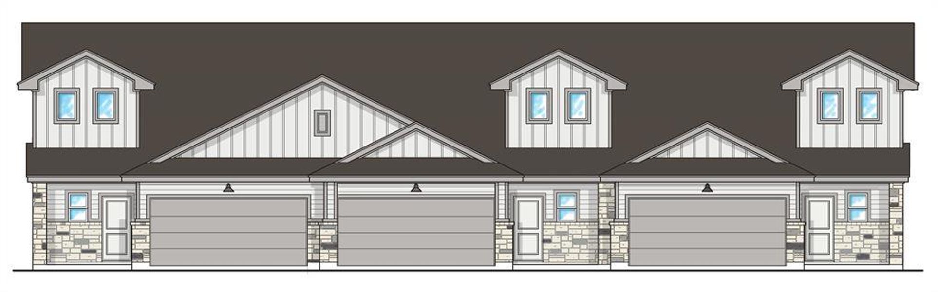 Exterior rendering of this home design in Wellspring, Round Rock, TX (Image 4). Exterior rendering of this home design in Wellspring, Round Rock, TX (Image 4).
