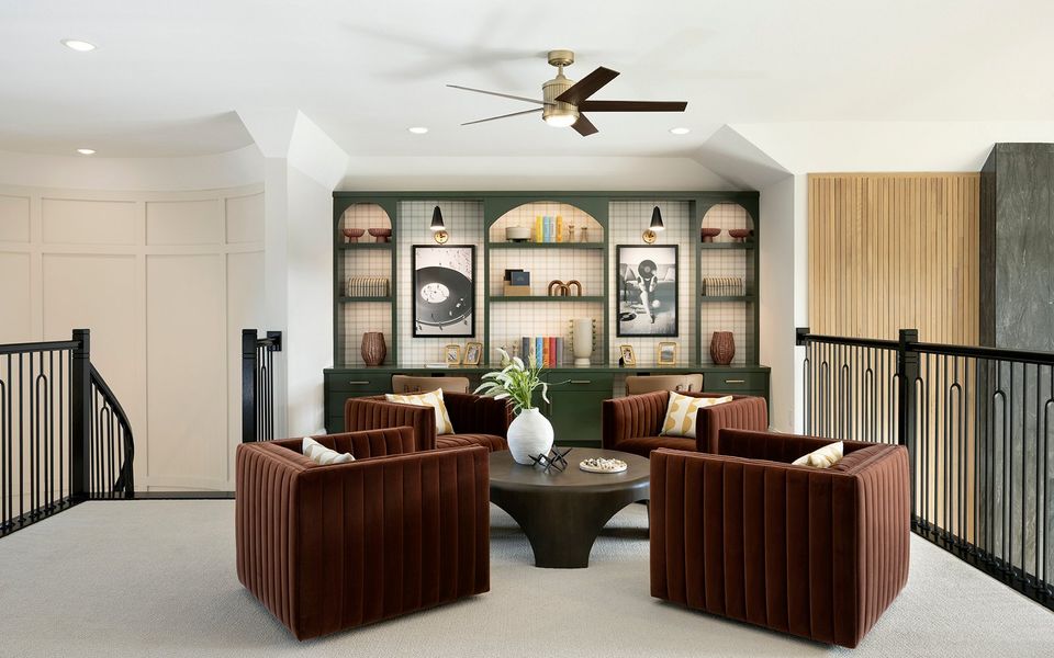 Representative furnished interior of a home built from the Hayden by Brookfield Residential in Midline, Webster (Image 5).