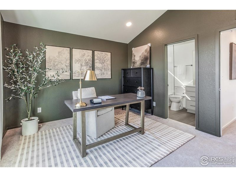 Furnished interior view inside a new home in Prairie Song Cottages, Windsor (Image 15).