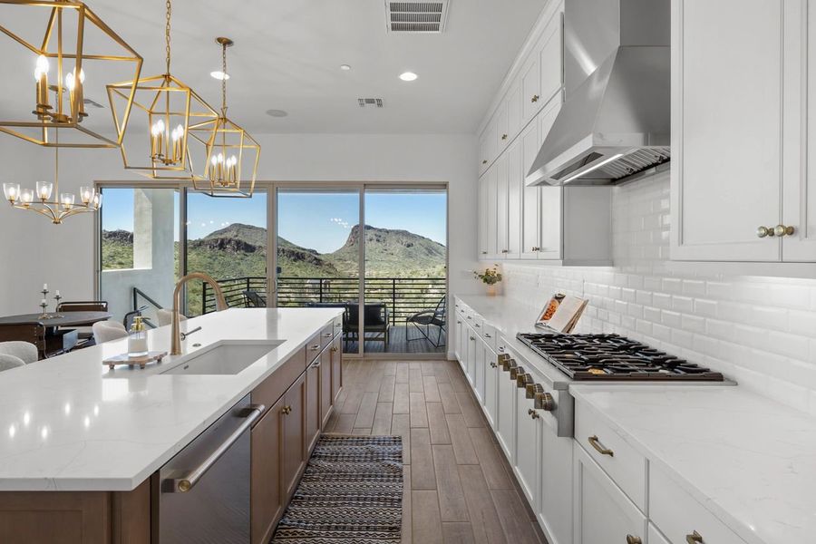 Representative furnished interior of a home built from the Overlook by KLMR Homes in Bellos at The Summit, Fountain Hills (Image 18).