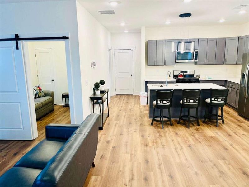 Furnished interior view inside a new home in , Atlanta (Image 13). Furnished interior view inside a new home in , Atlanta (Image 13).