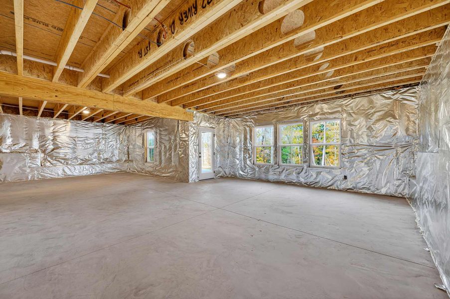 The Savannah - Unfinished Basement The Savannah - Unfinished Basement