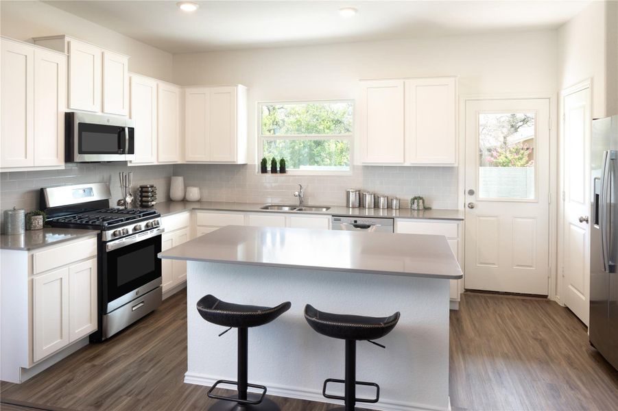 Furnished interior view inside a new home in Meadowlark Preserve, Pflugerville (Image 11).