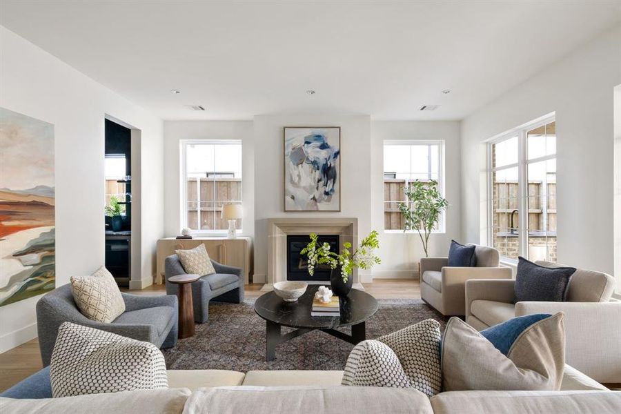 Furnished interior view inside a new home in , Dallas (Image 15).