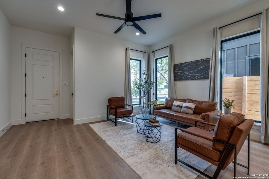 Furnished interior view inside a new home in , San Antonio (Image 9). Furnished interior view inside a new home in , San Antonio (Image 9).