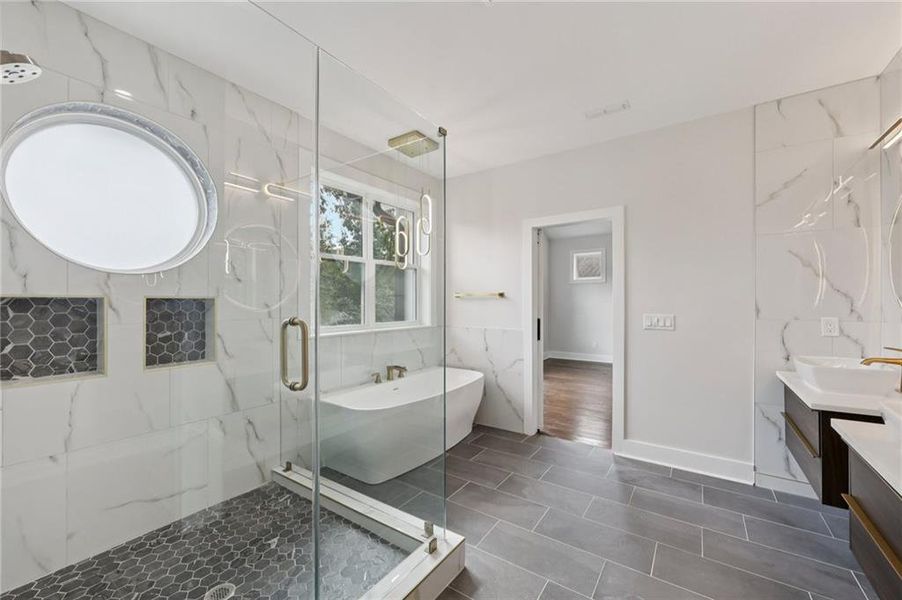 Furnished interior view inside a new home in , Atlanta (Image 11).