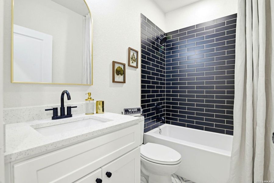 Furnished interior view inside a new home in , San Antonio (Image 22).