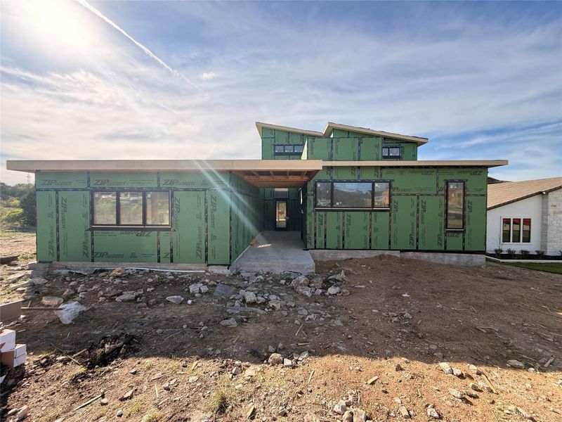 View of property under construction