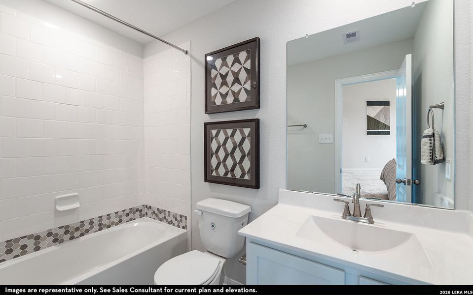 Furnished interior view inside a new home in Red Hawk Landing, San Antonio (Image 12).