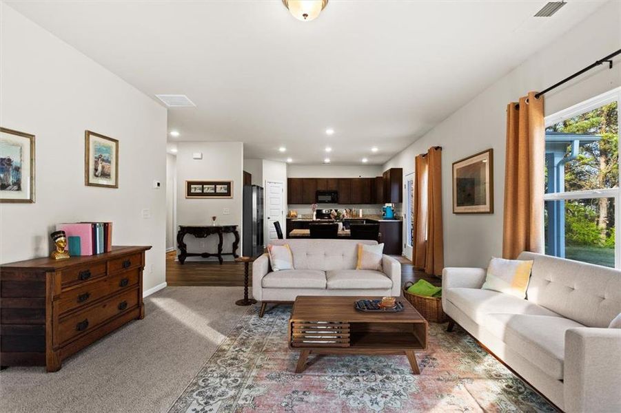 Furnished interior view inside a new home in Garrett Preserve, Hiram (Image 9).