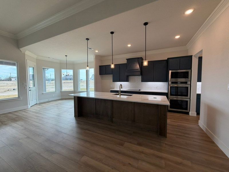 Furnished interior view inside a new home in Eagle Ridge Estates, Weatherford (Image 8).