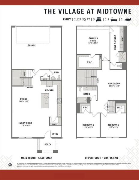 With a floor plan designed for today's active family lifestyle, our Emily floor plan is the perfect home for your family!