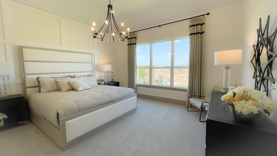 Furnished interior view inside a new home in Sunterra, Katy (Image 21).