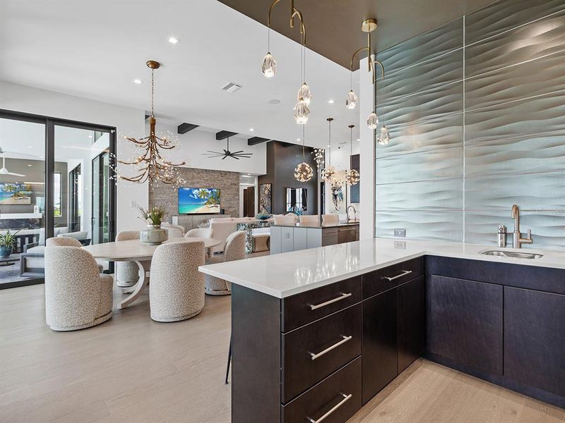 Furnished interior view inside a new home in Wild Blue at Waterside, Sarasota (Image 19). Furnished interior view inside a new home in Wild Blue at Waterside, Sarasota (Image 19).