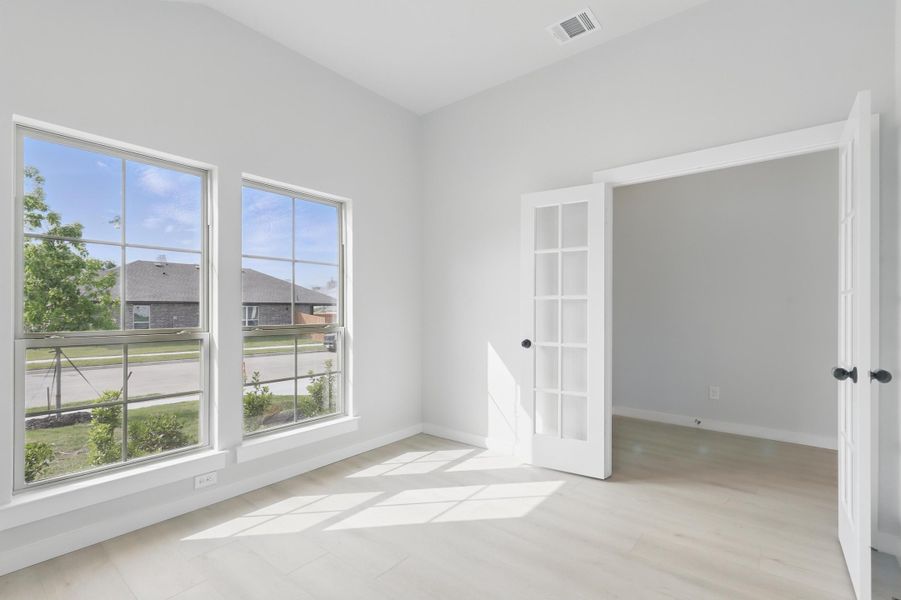 Representative unfurnished interior of a home built from the Devin by Cheldan Homes in Sunset Ridge, Keene (Image 62). Representative unfurnished interior of a home built from the Devin by Cheldan Homes in Sunset Ridge, Keene (Image 62).
