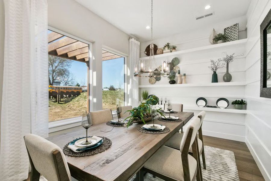 Furnished interior view inside a new home in Pelican Shores at Water Valley, Windsor (Image 20). Furnished interior view inside a new home in Pelican Shores at Water Valley, Windsor (Image 20).