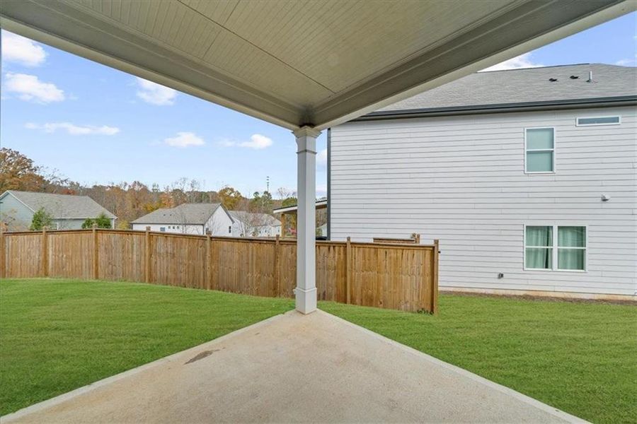 Exterior details and patio area of a home in , Ball Ground (Image 4).