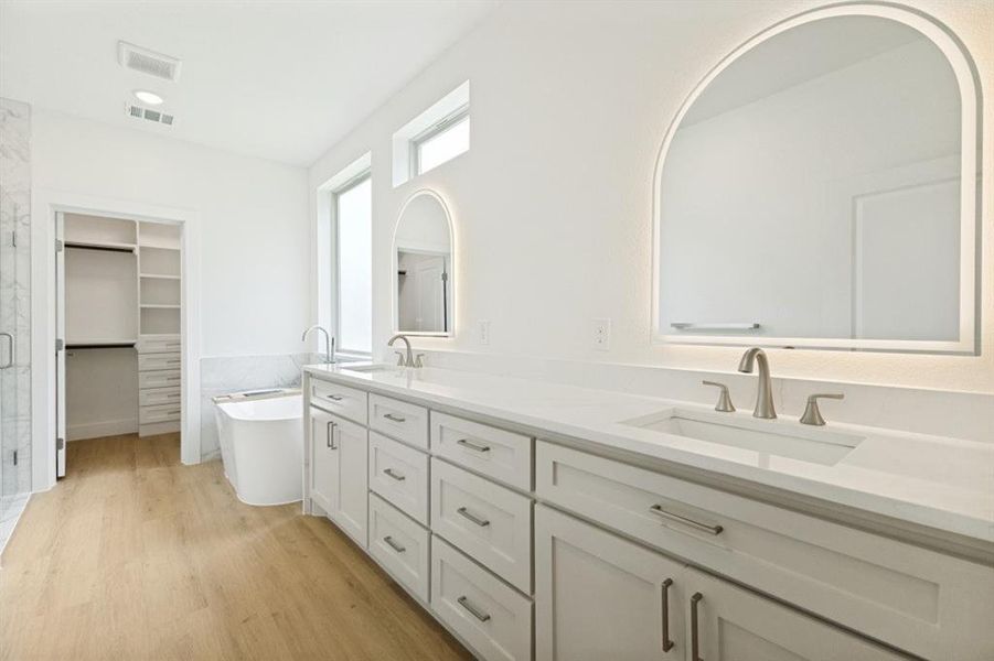 Furnished interior view inside a new home in , Dallas (Image 12).