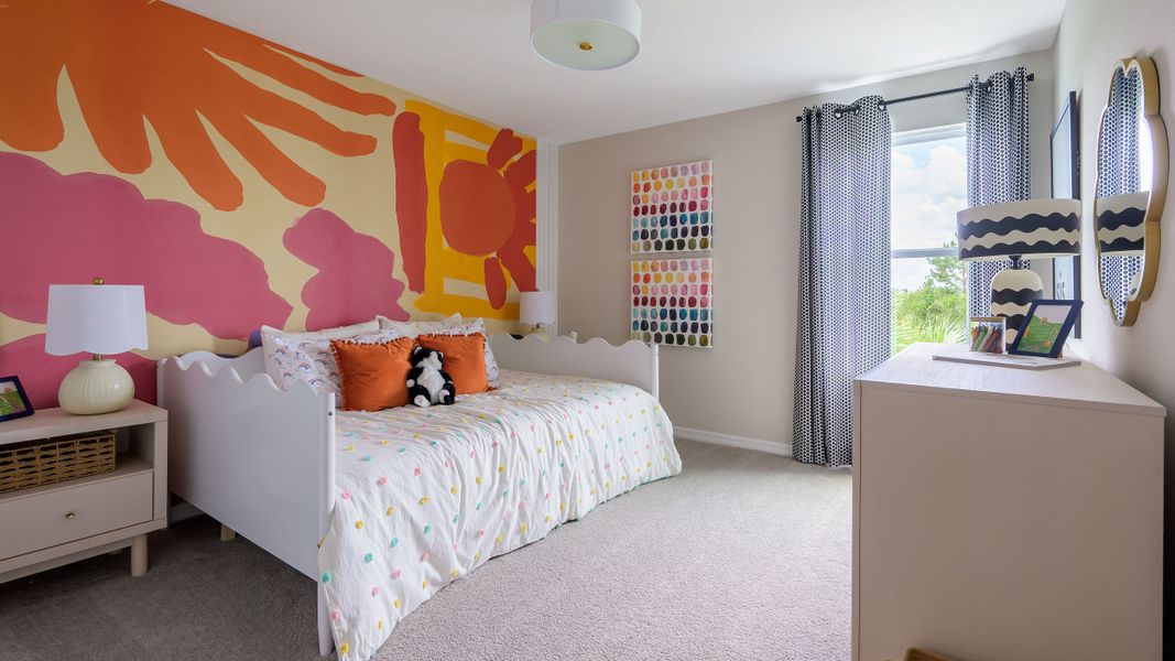Representative furnished interior of a home built from the Indigo by Casa Fresca Homes in Crosswinds, Haines City (Image 19).