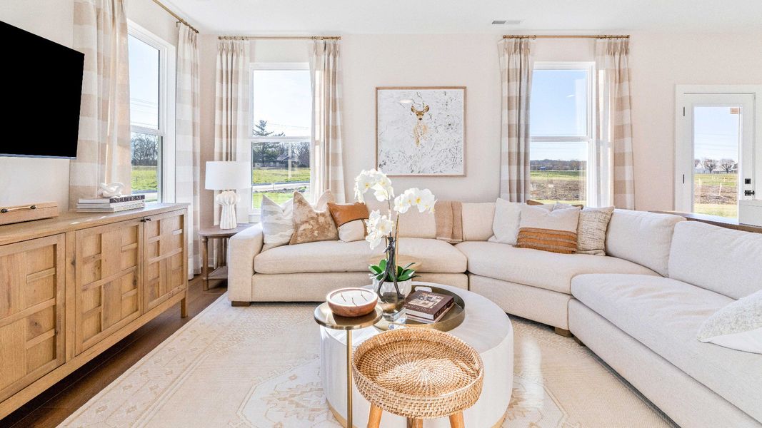 Gathering room with natural lighting