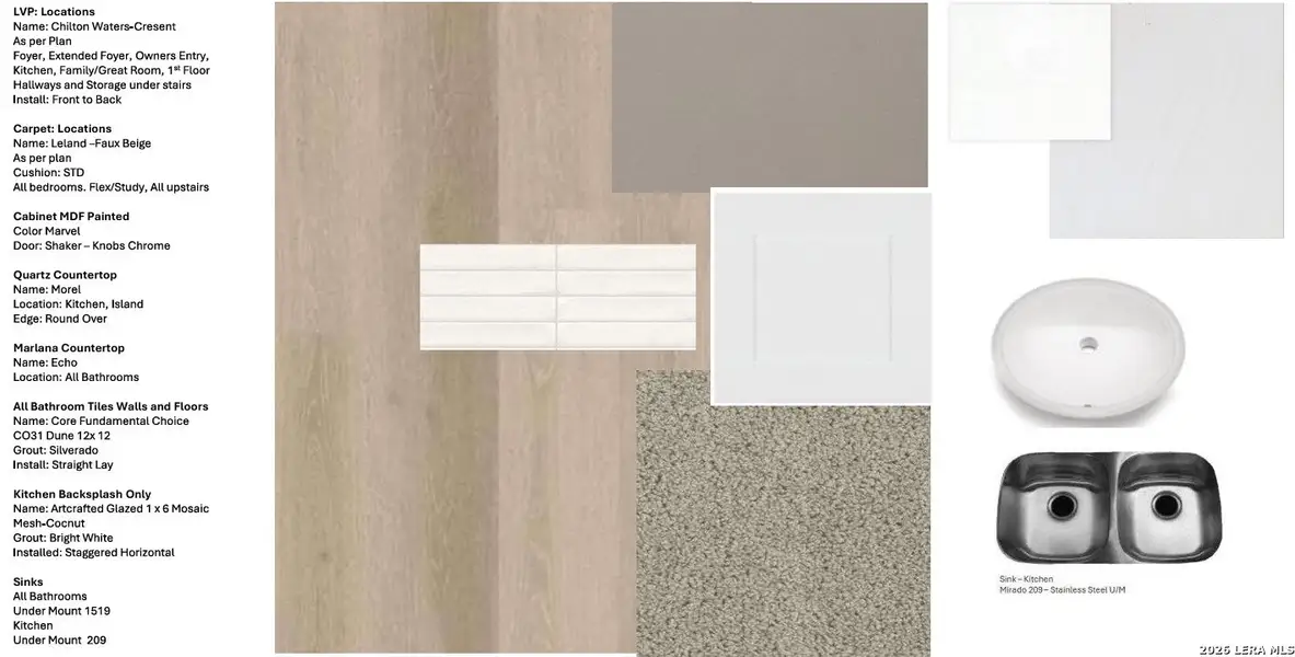 Sample of building materials used in homes in Lone Oak, San Antonio (Image 4).