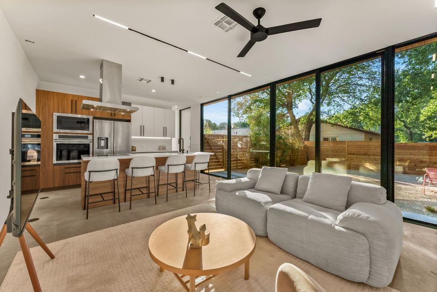 Furnished interior view inside a new home in , Austin (Image 12). Furnished interior view inside a new home in , Austin (Image 12).
