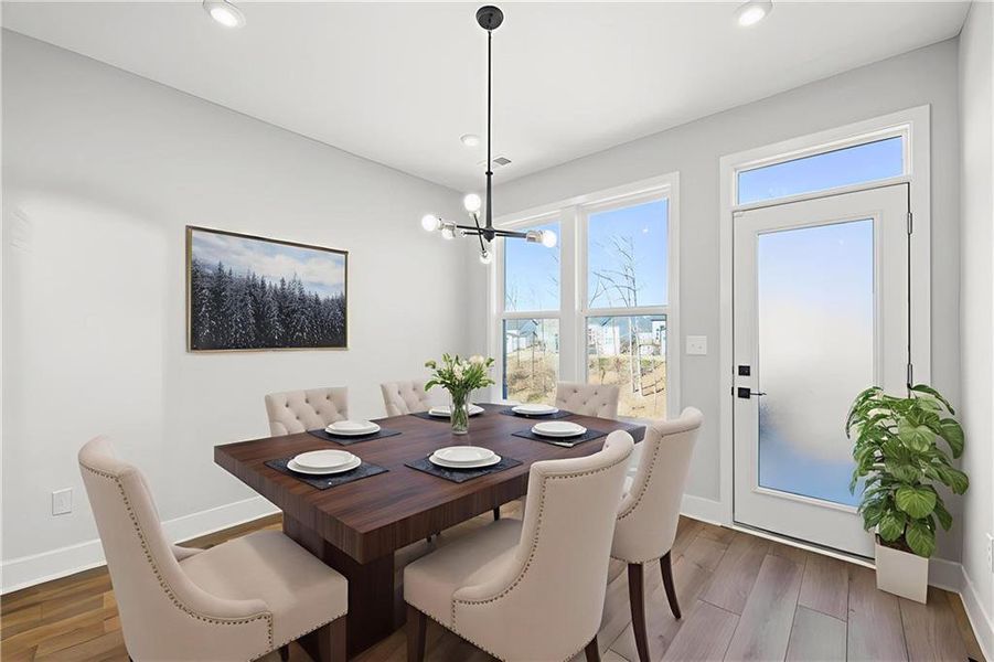Furnished interior view inside a new home in , Hoschton (Image 18).