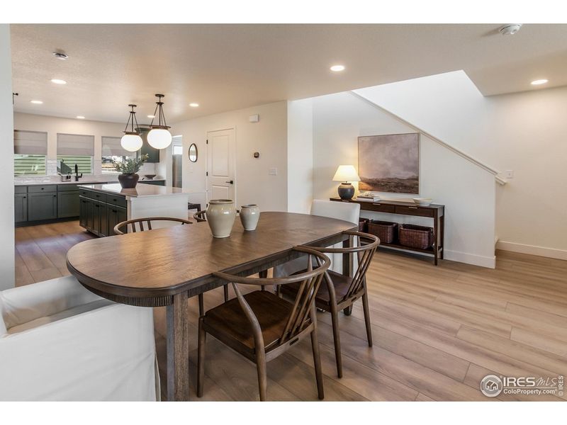 Furnished interior view inside a new home in Prairie Song Story Collection - Single Family Homes, Windsor (Image 29).