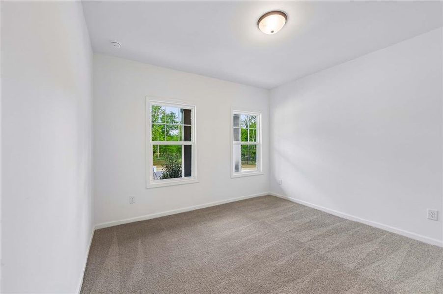 Spacious, unfurnished interior of a new home in Eastlyn Crossing, Flowery Branch (Image 18). Spacious, unfurnished interior of a new home in Eastlyn Crossing, Flowery Branch (Image 18).