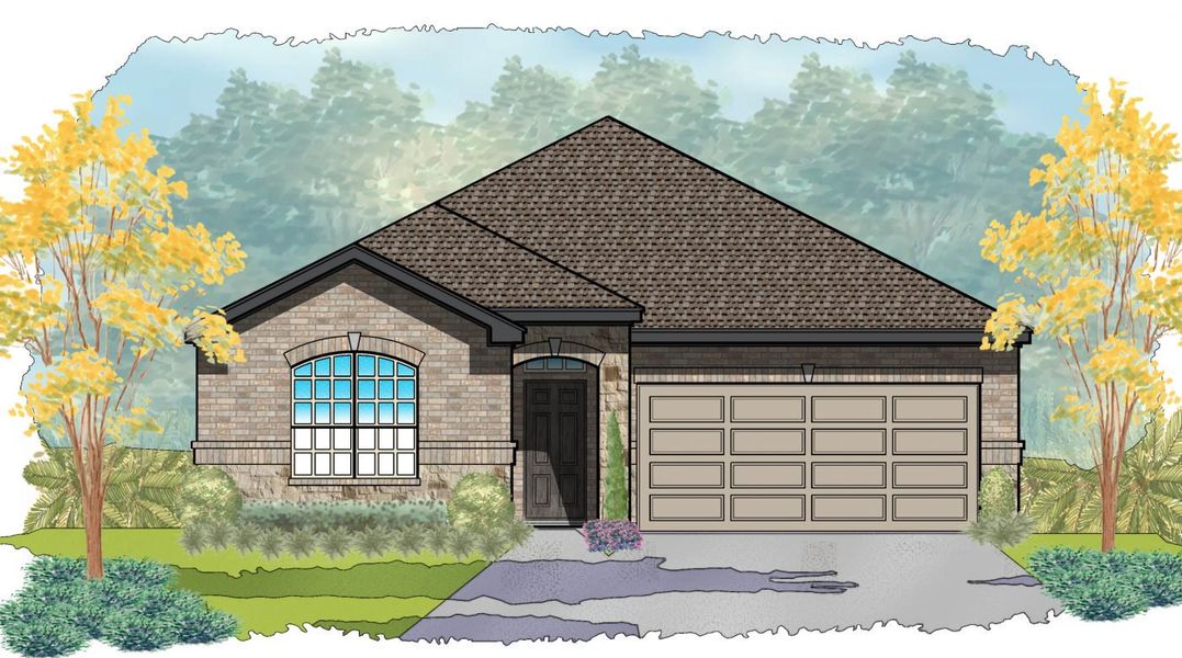 Representative exterior photo of a completed home built from the Hondo by Carothers Executive Homes in Eagle Heights, Salado, TX (Image 1). Representative exterior photo of a completed home built from the Hondo by Carothers Executive Homes in Eagle Heights, Salado, TX (Image 1).