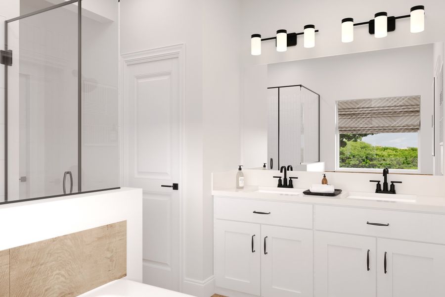 Representative furnished interior of a home built from the Cactus by Beazer Homes in Saratoga: Fields 40', Aubrey (Image 8). Representative furnished interior of a home built from the Cactus by Beazer Homes in Saratoga: Fields 40', Aubrey (Image 8).