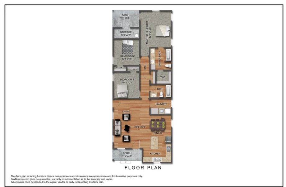 2D floor plan layout of this home in , Fort Worth, TX (Image 3).