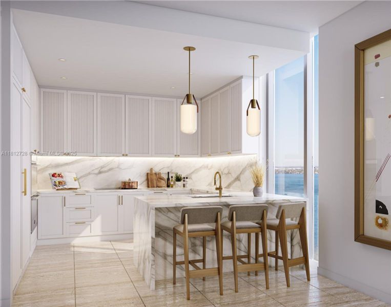 Furnished interior view inside a new home in The Ritz-Carlton Residences, Tampa (Image 5). Furnished interior view inside a new home in The Ritz-Carlton Residences, Tampa (Image 5).