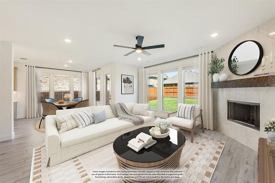 Furnished interior view inside a new home in Eagle Glen 50, Alvarado (Image 7).