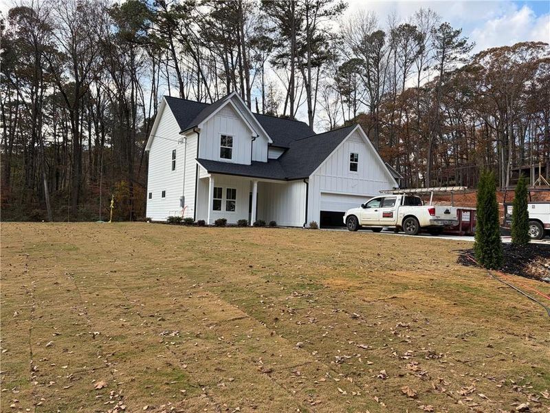 Exterior details and patio area of a home in , Woodstock (Image 1). Exterior details and patio area of a home in , Woodstock (Image 1).