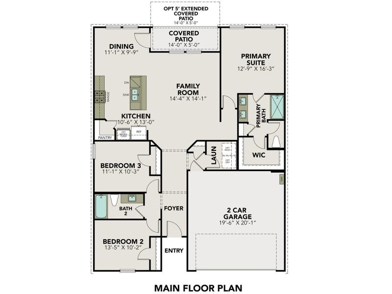 2D floor plan layout for the The Asheville E by Davidson Homes LLC in Hannah Heights, Seguin, TX (Image 4). 2D floor plan layout for the The Asheville E by Davidson Homes LLC in Hannah Heights, Seguin, TX (Image 4).