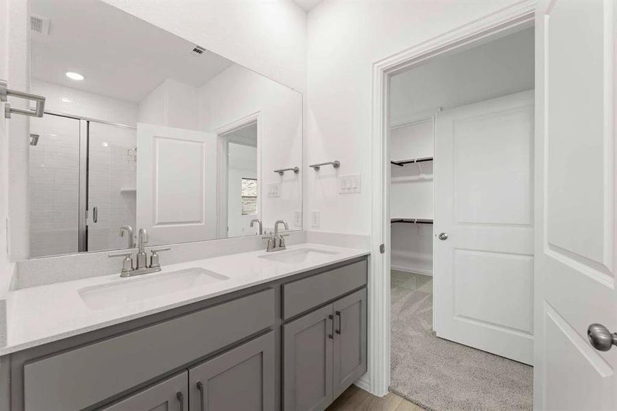 Furnished interior view inside a new home in Monticello Park, Princeton (Image 8). Furnished interior view inside a new home in Monticello Park, Princeton (Image 8).