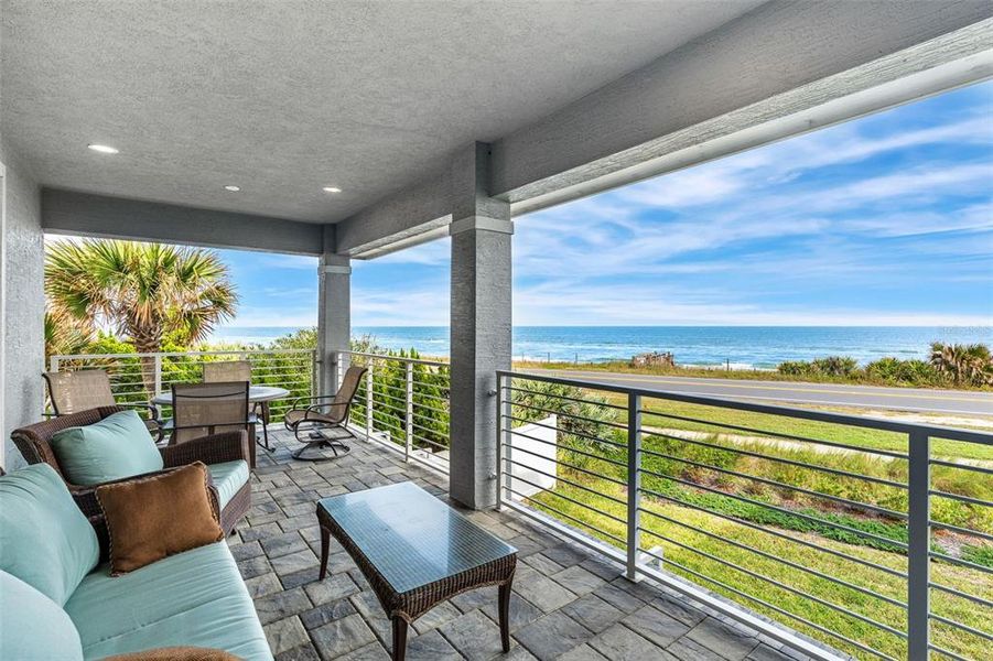 Exterior details and patio area of a home in , Flagler Beach (Image 3). Exterior details and patio area of a home in , Flagler Beach (Image 3).