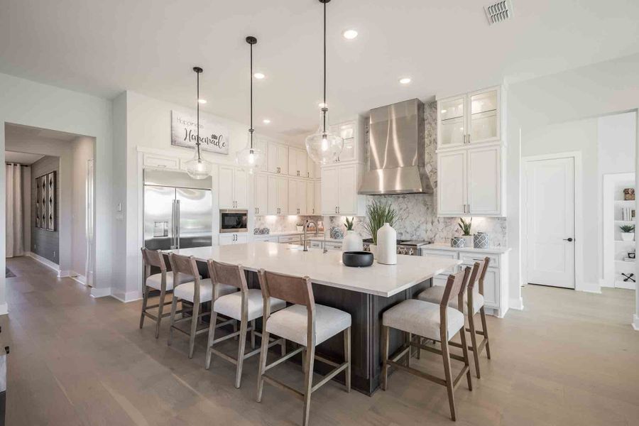 Representative furnished interior of a home built from the Meritage by Tri Pointe Homes in Legacy Grove 1/2 Acre, Montgomery (Image 11).