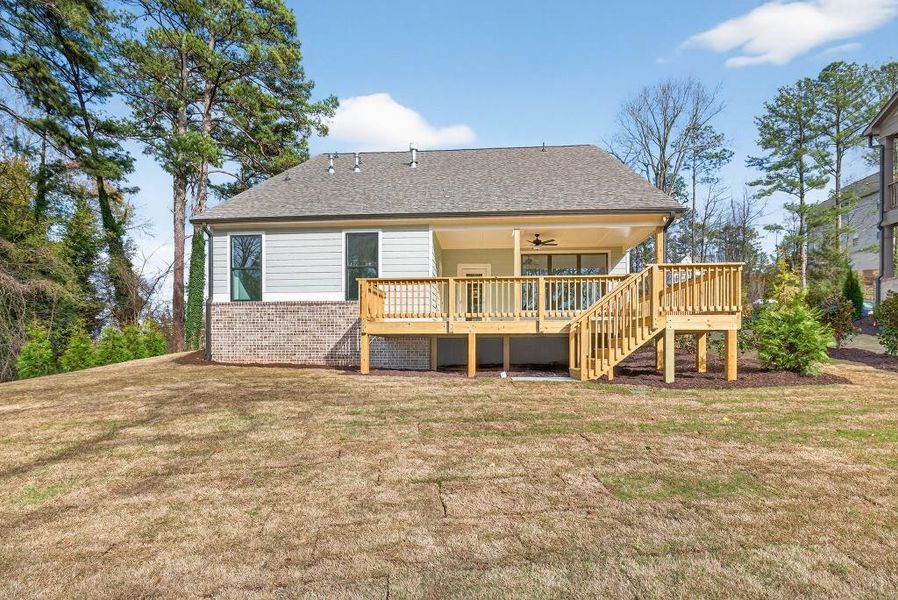 Exterior details and patio area of a home in , Marietta (Image 30).
