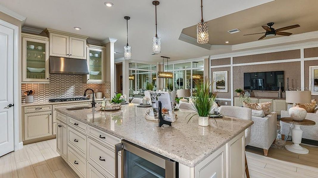 Furnished interior view inside a new home in Esplanade at Wiregrass Ranch, Wesley Chapel (Image 7).