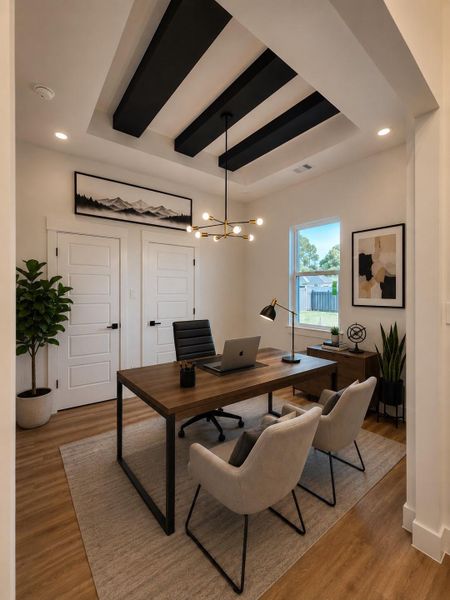 Furnished interior view inside a new home in , Pasadena (Image 6).